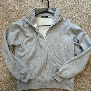 brandy melville half zip sweatshirt